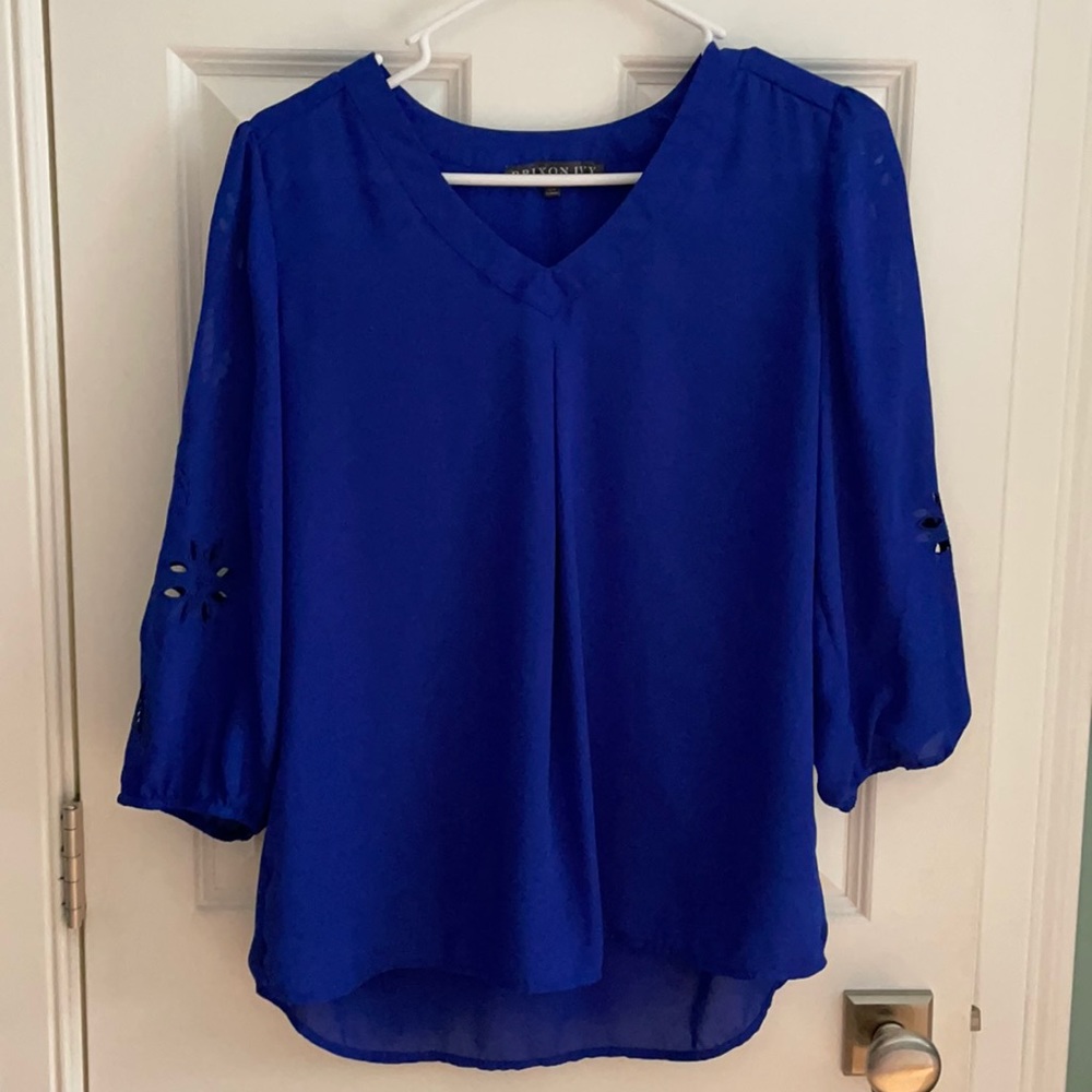 Women’s blue work blouse like new